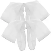 [XolngYYeng] 2 Pairs Sun Protection Sleeve Protection Arm Sleeves for Men Women Youth White Sports Arm Sleeve Protective Arm Sleeves Bird's Eye Cloth Horseshoe Sleeves Skin Friendly