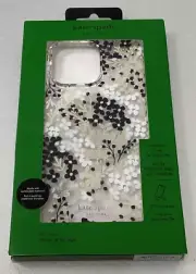 Kate Spade NY iPhone 14 Pro Max Case, MagSafe - Multi Floral Black and White