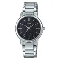 在飛比找momo購物網優惠-【CASIO 卡西歐】送禮首選 女裝指針顯示手錶 髮絲紋錶盤