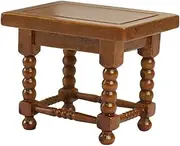 TOYANDONA Wooden Mini Tea Table Model 1:12 Scale Miniature House Decor for Boys and Girls Toy House and Photo Shoot