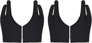 TEHAUX Pcs Sketch Gloves Artist Two Finger Gloves Spandex Anti-Sweat Anti-Friction Comfortable for Drawing Tablets