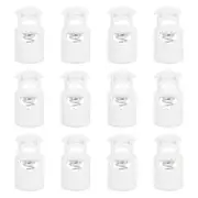 50pcs Plastic Cord Lock, Single Hole Spring Toggle Stopper Cord Fastener, White