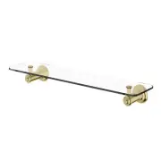 Phoenix Tapware Glass Shower Shelf 450mm Cromford Brushed Gold 134-8600-12