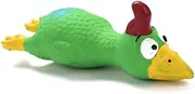 Dog Toy Safe Latex Dog Squeaky Toys Pet Puppy Teething Chicken Toy Screaming Rubber Chicken Latex Dog Toys Sound Training Funny Chew Interactive Play,Green
