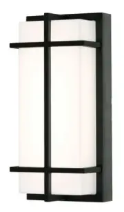 AFX AUGW0612LAJMV August 12" Tall LED Outdoor Wall Sconce - White