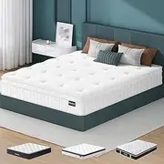 ALFORDSON Karyn Series King Single 22cm Euro Top Mattress with DuraCoil Bonnell Springs, Body-Contouring, Midium Firm