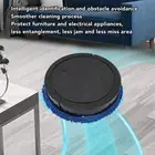 (Black)Floor Mopping Robot Low Noise Intelligent Avoid Obstacles Wet Dry Du ZM