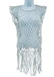 One Teaspoon Women's Hand Knotted Castaway Top Festival Wear Size M/L
