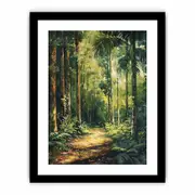 Rainforest Path Canvas Painting Print