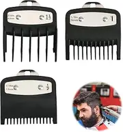 3 Pack Clipper Guards Set Clipper Guards Premium Compatible with Wahl Hair Clippers Trimmers with Metal Clip 3 Cutting Lengths (1/2", 1",1 1/2",) (1.5,3,4.5 mm)- Fits Most Wahl Clippers Guide Combs