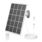 Solar Panel For Outdoor Security Camera Rechargeable Battery Type-C/USB Power