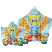Cute Yellow Dragon for Kids Towel with Hood