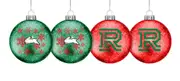 South Sydney Rabbitohs NRL Team Glitter Christmas Tree Decoration Baubles