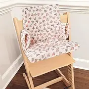 Baby High Chair Cover,High Chair Insert Cotton Cover,Baby Dining Chair Seat Cushion,Cute Baby Chair Cushion Set,Comfortable High Chair Insert Cotton Fabric Cover for Little Babies