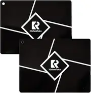 KitchenRaku Induction Cooktop Mat, (magnetic) Induction Cooktop Protector For Induction Stove, Round Stove Top Cover Induction Silicone Mat, Usable as Microwave Mats (10.2"x13.8", Black)