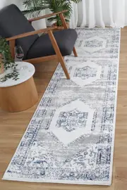 Colony Tribal Navy Cream Runner Rug