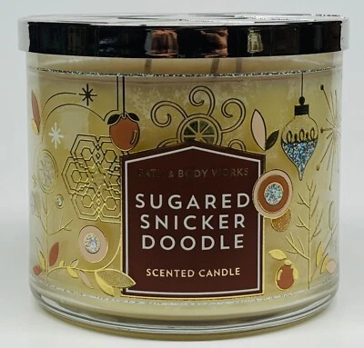 1 Bath & Body Works SUGARED SNICKER DOODLE 3-Wick Large Scented Candle 14.5 oz