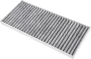 KALLORY 2Pcs Car Air Conditioner Filter Replacement Densely Activated Carbon Cabin Air Filter for High Filtration Efficiency Easy Installation Odor and Gas Elimination Compatible