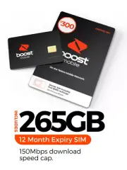 Boost Mobile◉$300 Prepaid SIM CARD Starter Kit◉265GB Data◉LONG EXPIRY 31/03/2026