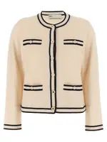 [Tory Burch] Tory Burch-Kendra Maglioni Bianco-Donna XS White