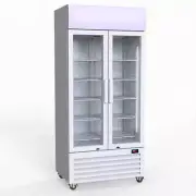Thermaster 580L Double Glass Door Colourbond Upright Drink Fridge - Commerci...