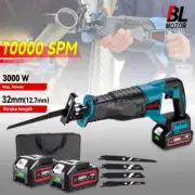 10000SPM Electric Reciprocating Saw Cordless Rechargeable Saw Metal Wood Cutting