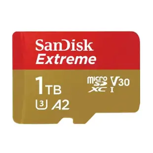 【SanDisk 晟碟】1TB 190MB/s Extreme microSDXC U3 V30 A2 記憶卡(平輸)