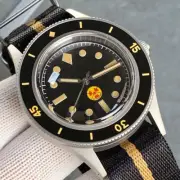 Diver Tandorio 40mm NH35 Clown Black Dial two-tone Nylon Strap Automatic Watch