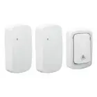 Wireless Doorbell Set Battery Free Self Powered Door Bell 2 Receivers Waterp ECM
