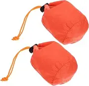 ibasenice 2pcs Sleeping Bag Storage Bag for Camping Adults Emergency Warm Multi-use Survival Water-Resistant Compact Random Color