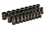 28 Pc. 1/4" & 3/8" Drive Bolt Biter Impact Extraction Socket Set KDT-84784