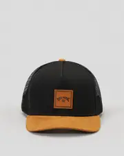 [Billabong] Billabong Boys' Stacked Snapback Cap in Black/Tan One Size Black/Tan
