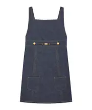 empire mini dress in raw wash denim S,XS,L,M original indigo