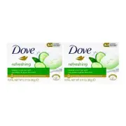 Dove Refreshing Beauty Bar Cucumber & Green Tea, 3.17oz (Pack of 2)