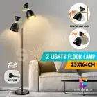 LED Floor Lamp with Lampshade Modern Industrial Corner Standing Reading Light