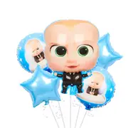 5pcs Baby Foil Helium Balloon Set - Baby Shower Kids Birthday Party Decorations