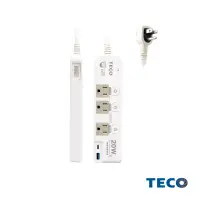 在飛比找蝦皮商城優惠-TECO 高溫斷電四開三插QC+PD雙快充延長線(6尺) X