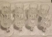 Cristal D'arques Longchamp Crystal Wine Glasses! Set of 8 New without Box