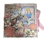 Premade Alice In Wonderland Folio Scrapbook/Photo Album 8x8