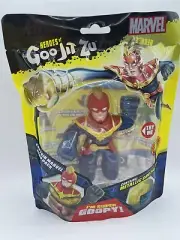 Heroes of Goo Jit Zu Marvel Hero Pack. Captain Marvel Squishy 4.5-Inch Tall.