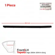 Fits Toyota Hilux Vigo MK7 4Dr 2004 - '14 Rear Lh Inner Weatherstrip Door Belt