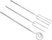 EXHUMKY 3pcs Stainless Steel Fondue Fork Chocolate and Cheese Kitchen Utensils for Desserts and Appetizers for Home Baking and Entertaining