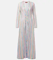 [Missoni] Missoni Zigzag semi-sheer beach cover-up UK 10 multicoloured