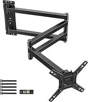 WHYFONE Long Reach 1036mm TV Wall Bracket [180° Rotation] [180° Swivel] Corner TV Wall Bracket Mount for 13-43 Inch TVs & Monitors, Full Motion Monitor Wall Mount Bracket Max VESA 200x200mm up to 25kg