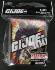 100 Ultra Pro G.I. JOE SNAKE EYES Standard Size Deck Protector Sleeves Pack MTG