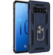 TiHen Case Samsung Galaxy S10E, with Magnetic Ring Holder 360 Degree Full Body Protective Silicone Personalised Tough Armor Phone Case with Screen Protector for Samsung Galaxy S10E -Blue