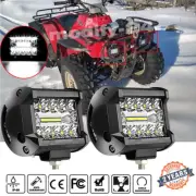 Fit 1994-2000 Honda FourTrax 300 LED Fog Light Pods Spot Flood 4" LED WORK LIGHT