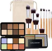 Joyeee Color Correcting Concealer Palette, Contouring Foundation Creamy Conto...