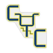 CYC - blue 45 degree decal - old school bmx