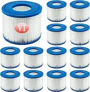 [Denkmsd] Filter Cartridges VI for Bestway Pool Filter, Filter Cartridge VI for Miami, Vegas, Monaco, Replacement Filter for Lay-Z-Spa 58323 (Pack of 12)